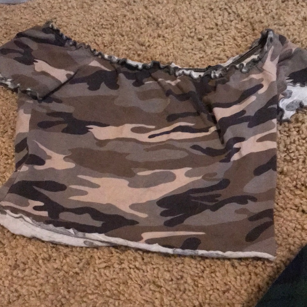 off the shoulder crop top